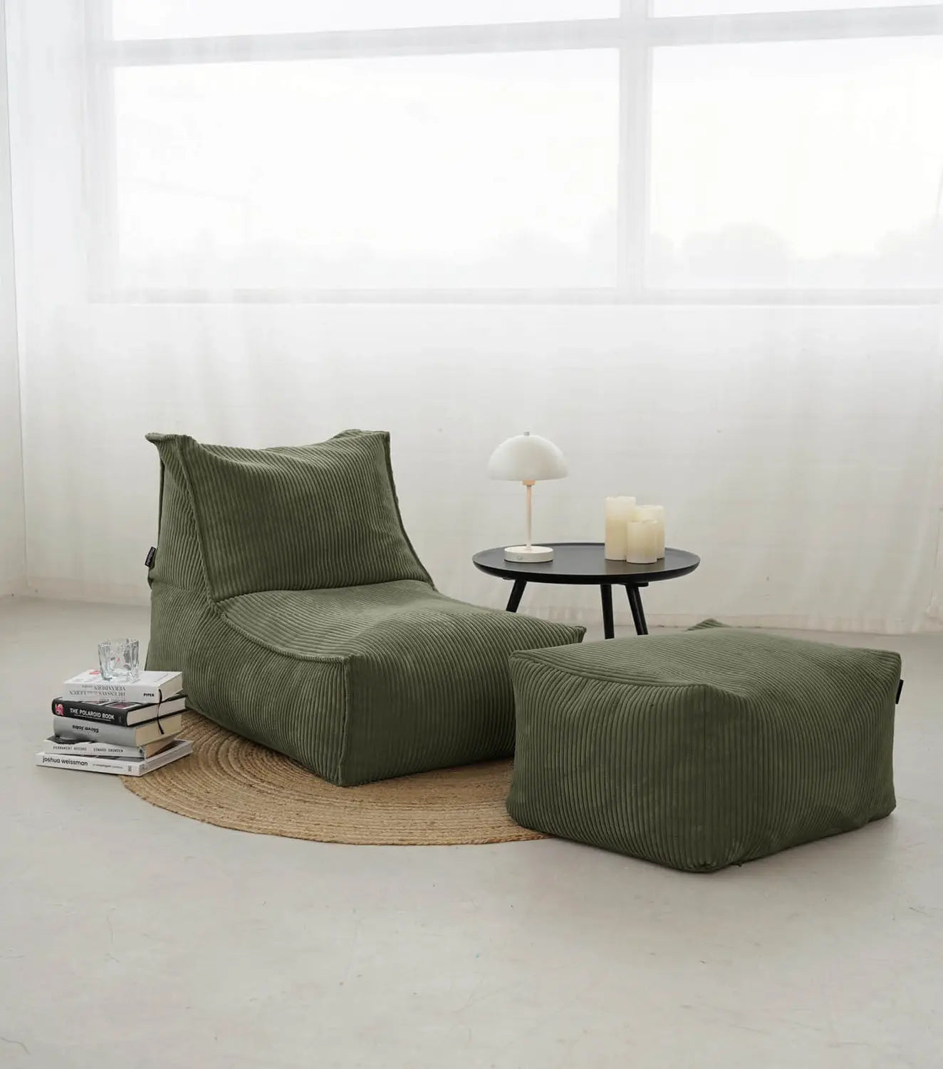 B-Ware Mokebo Sitzsack Bean Bag Bodenkissen Eps Perlen Füllung Wohnzimmer Grün756 - 4262436126044