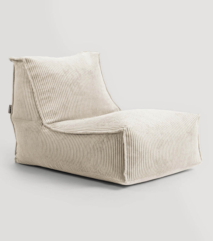 B-Ware Mokebo Sitzsack Bodenkissen 'Der Gelassene' Mit Füllung Cord Stoff Beige - 4262436123715