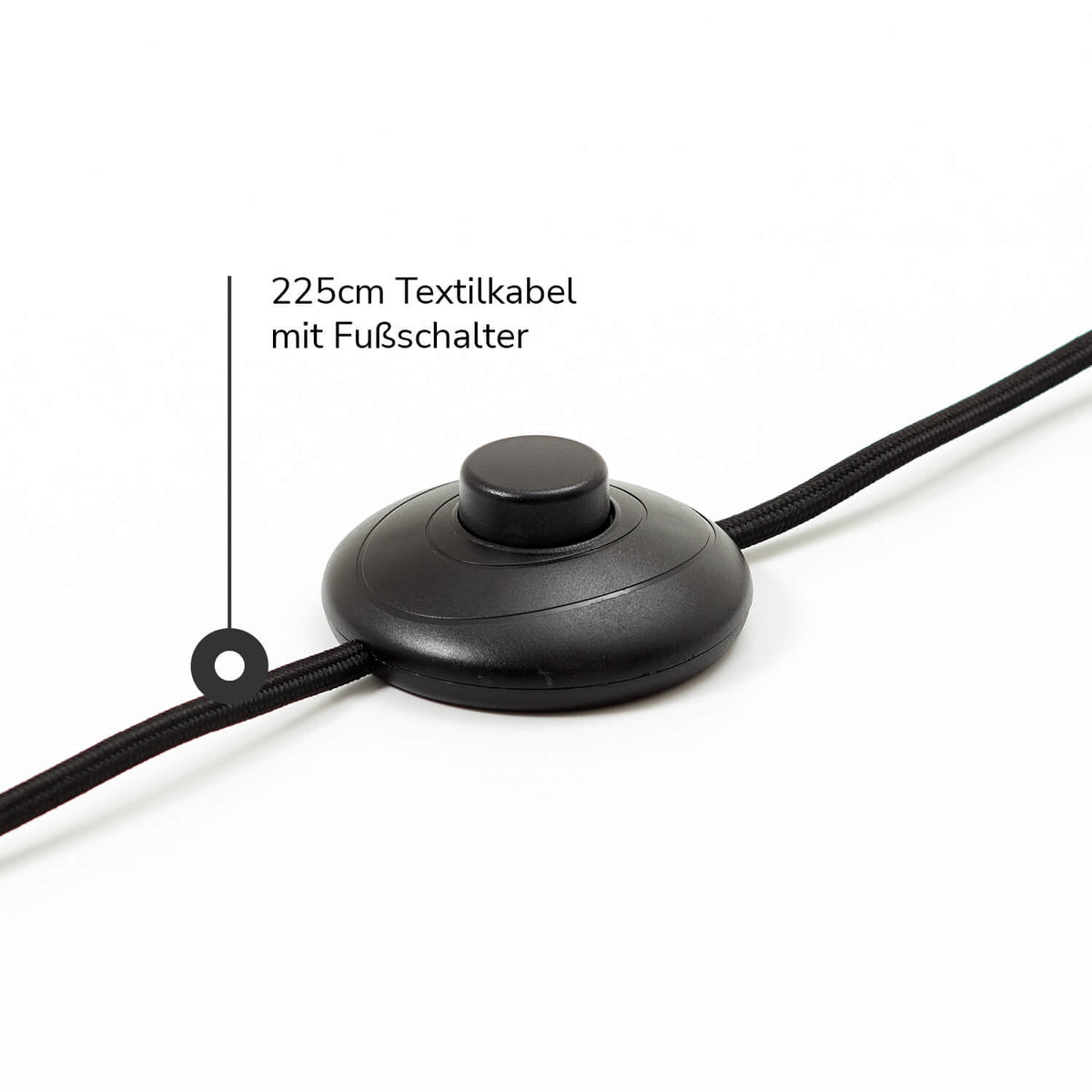 mokebo Stehlampe im Boho Style mit Rattan 'Die Natürliche', Bogenlampe in braun, - 4260669189157