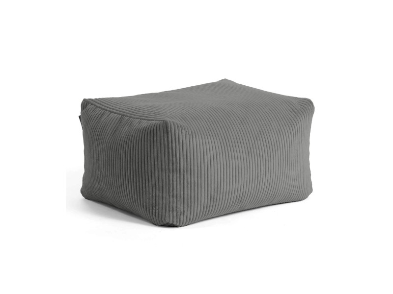 Mokebo Pouf Hocker Aus Cord 'Der Ruhestifter' Sitzhocker Sitzpouf Anthrazit B-Ware - 4262436123364