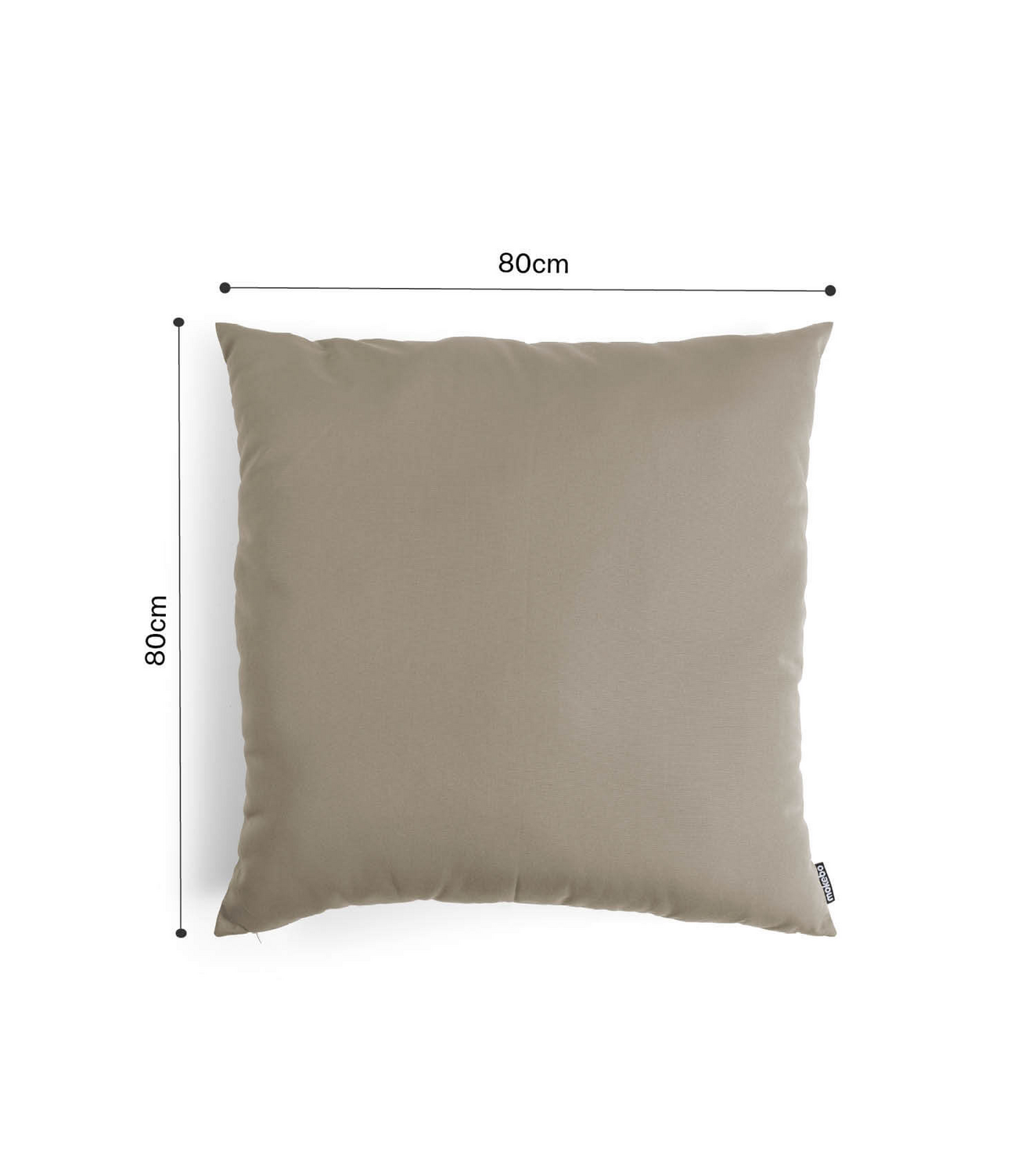 Mokebo Xxl Outdoorkissen Kissen ‘Die Wolke 7’ Outdoorstoff Taupe 80x80cm B-Ware - 4262436125351