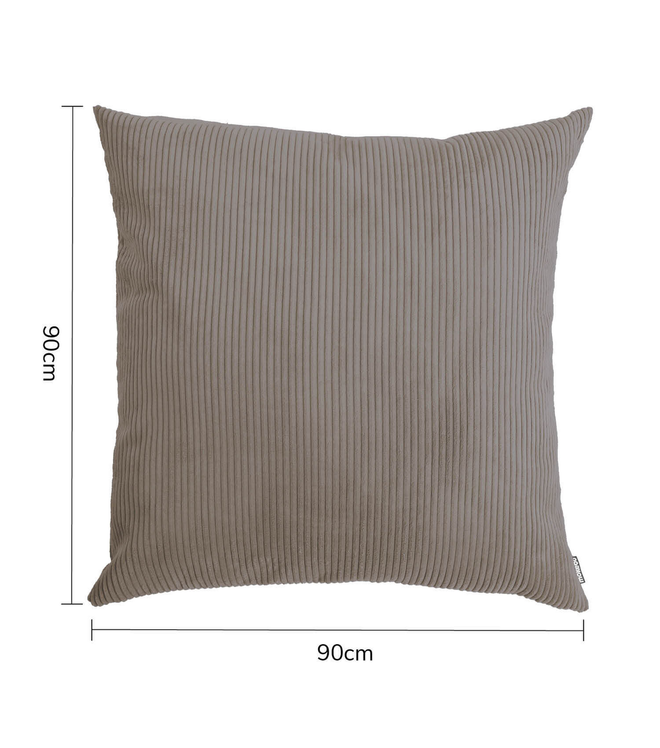 B-Ware Mokebo Sofakissen Kissen Jumbokissen Cordbezug Xxl Kissen Taupe 90x90x10 Cm