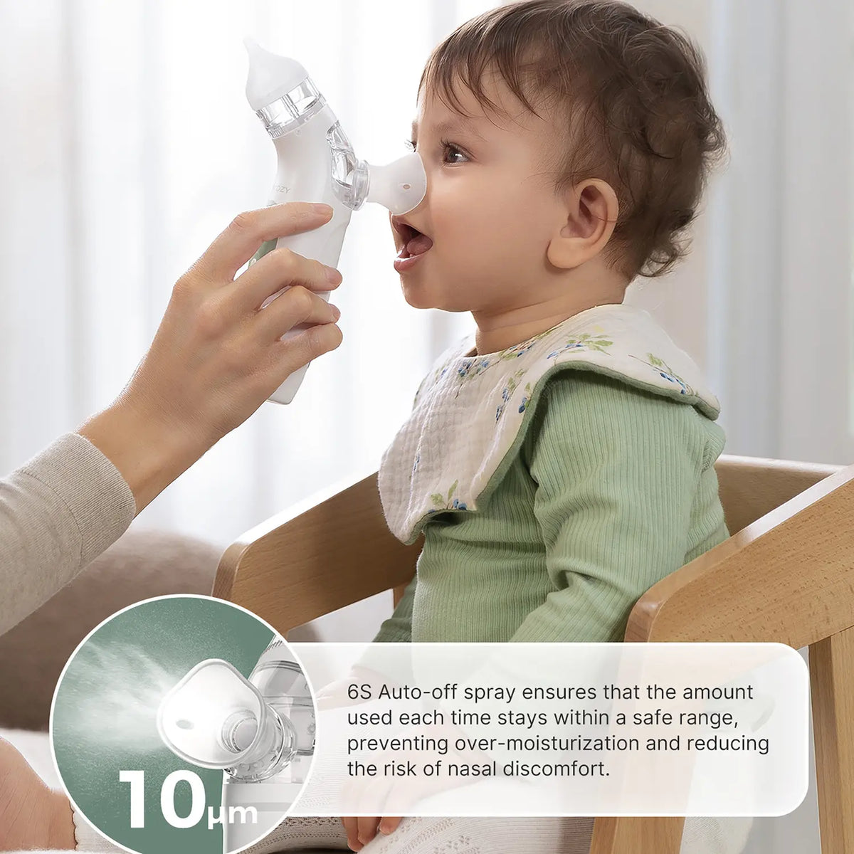 B-Ware Momcozy Nasensauger Nasensauger Inhalator 2in1 Silikonaufsatz Baby Zubehör