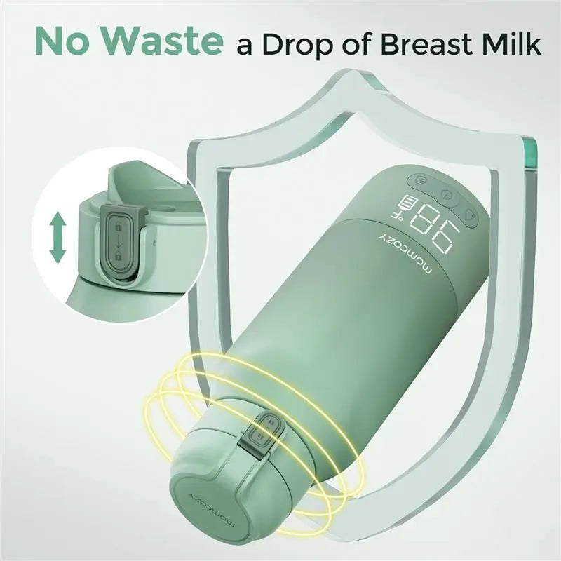 B-Ware Momcozy Flaschenwärmer Milchwärmer Wasserwärmer Tragbar Grün 500 Ml  - 810123508839