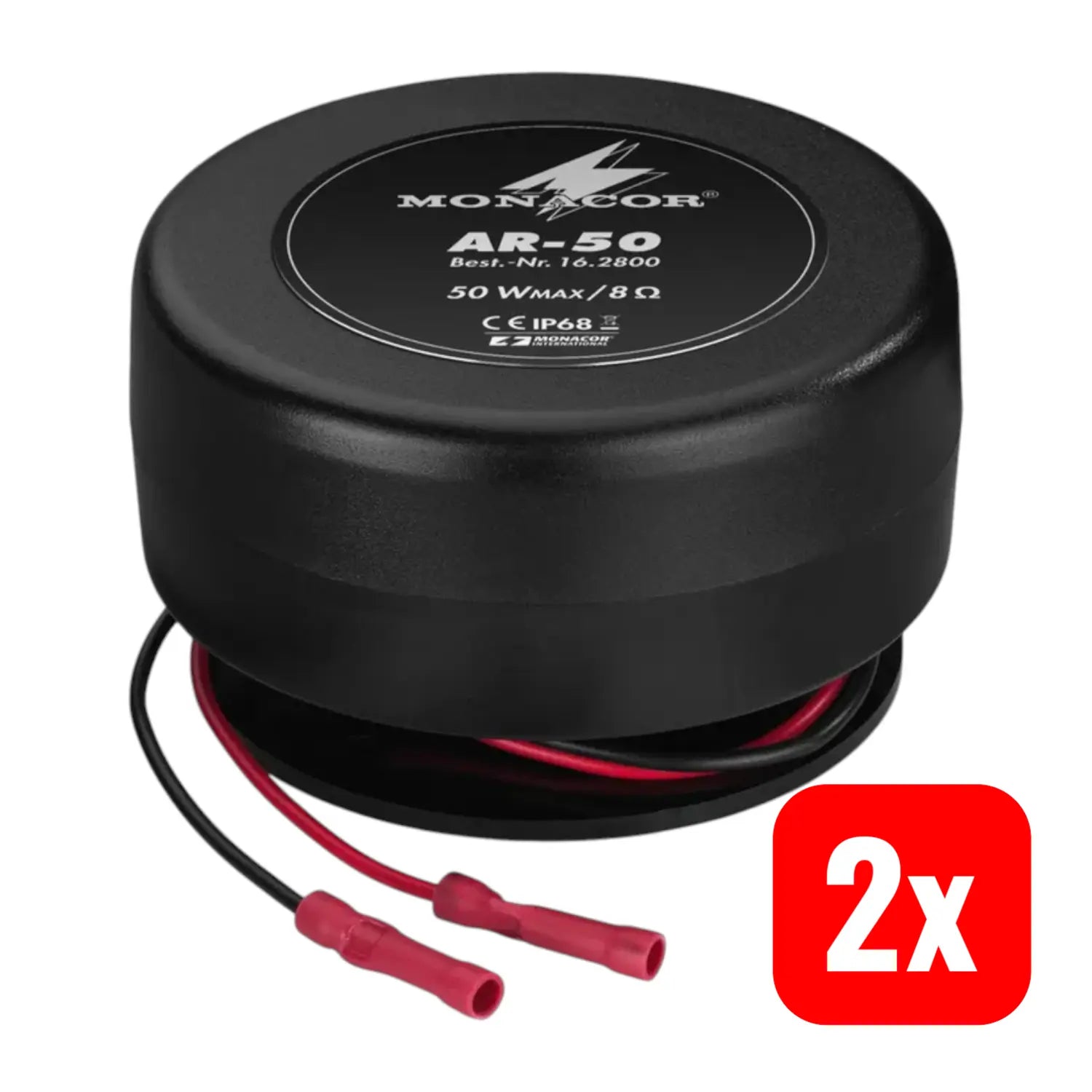 B-Ware Monacor Exciter Lautsprecher Ar 50 Körperschalllautsprecher Audio 50 W 2 Stück - 4007754220667