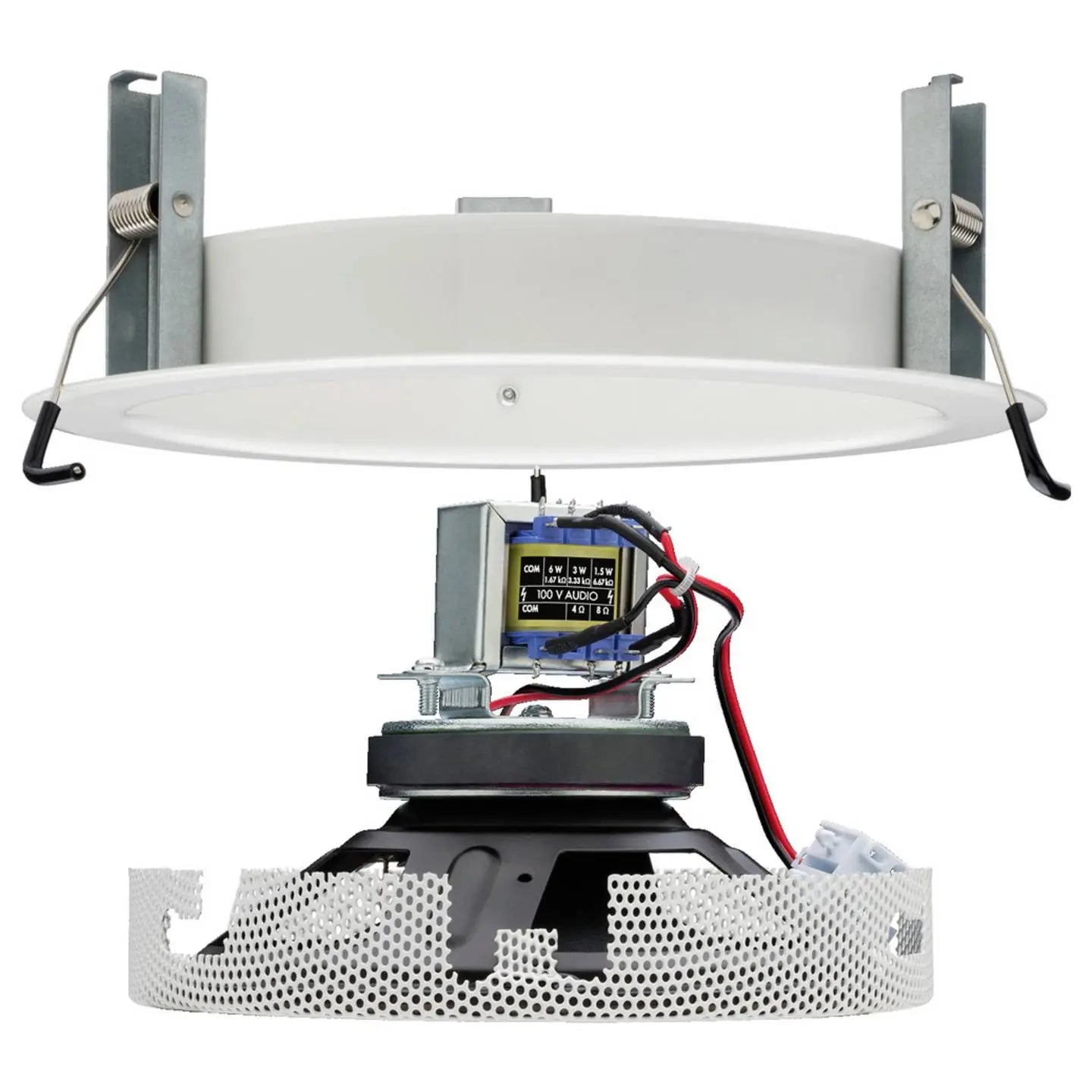 B-Ware Monacor Ela Deckenlautsprecher Edl 70/Ws Lautsprecher 100 V Einbau Weiß  - 4007754244472