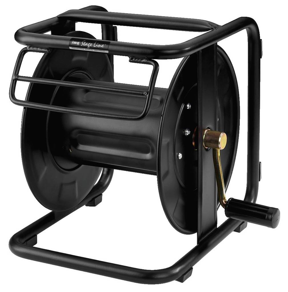 Monacor MCR-2 Kabeltrommel Schwarz Bühnenkabel-Zubehör Verlängerungskabel Ka718 - 4007754214482