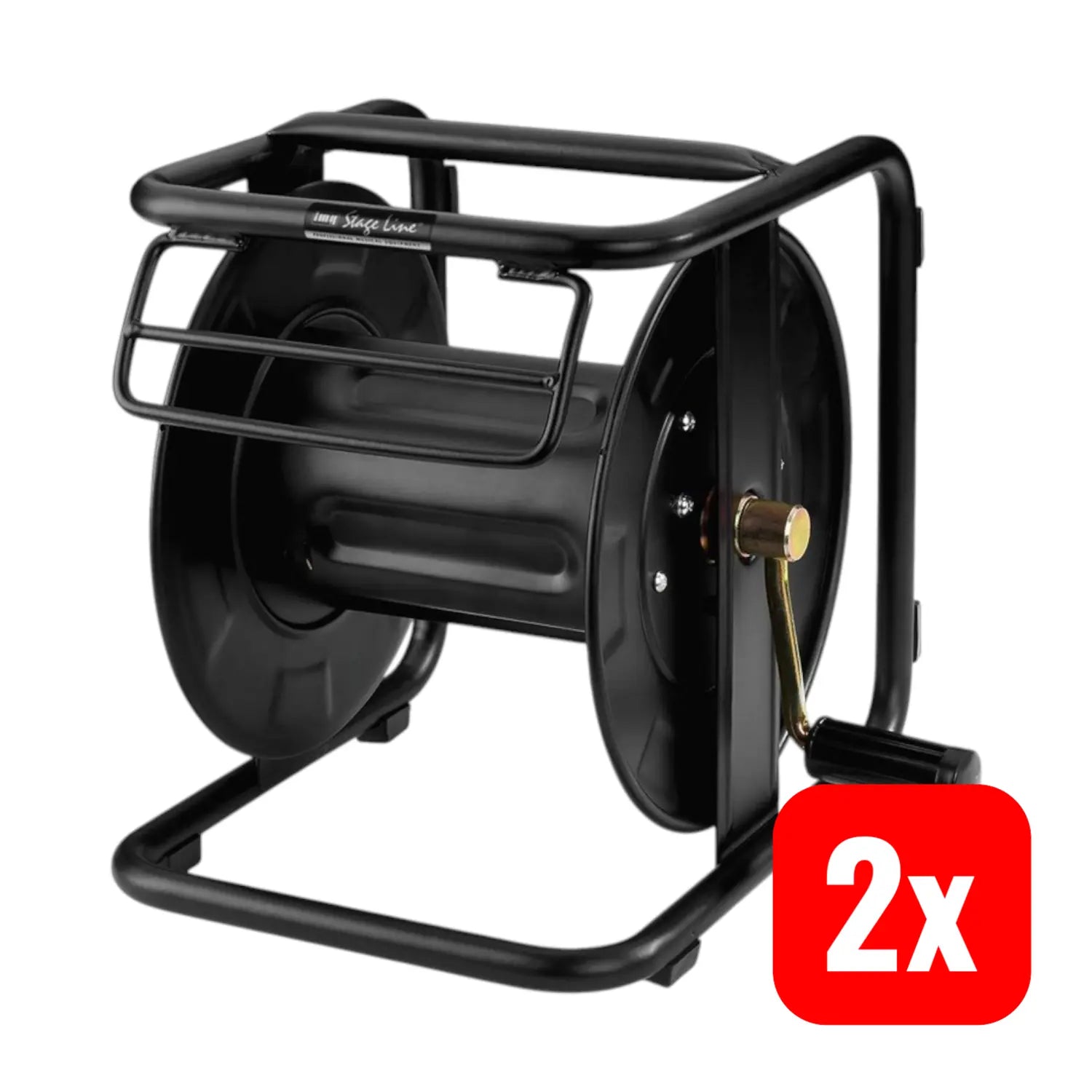 B-Ware Monacor Mcr 2 Kabeltrommel Schwarz Bühnenkabel Zubehör Leertrommel 2 Stück - 4007754214482