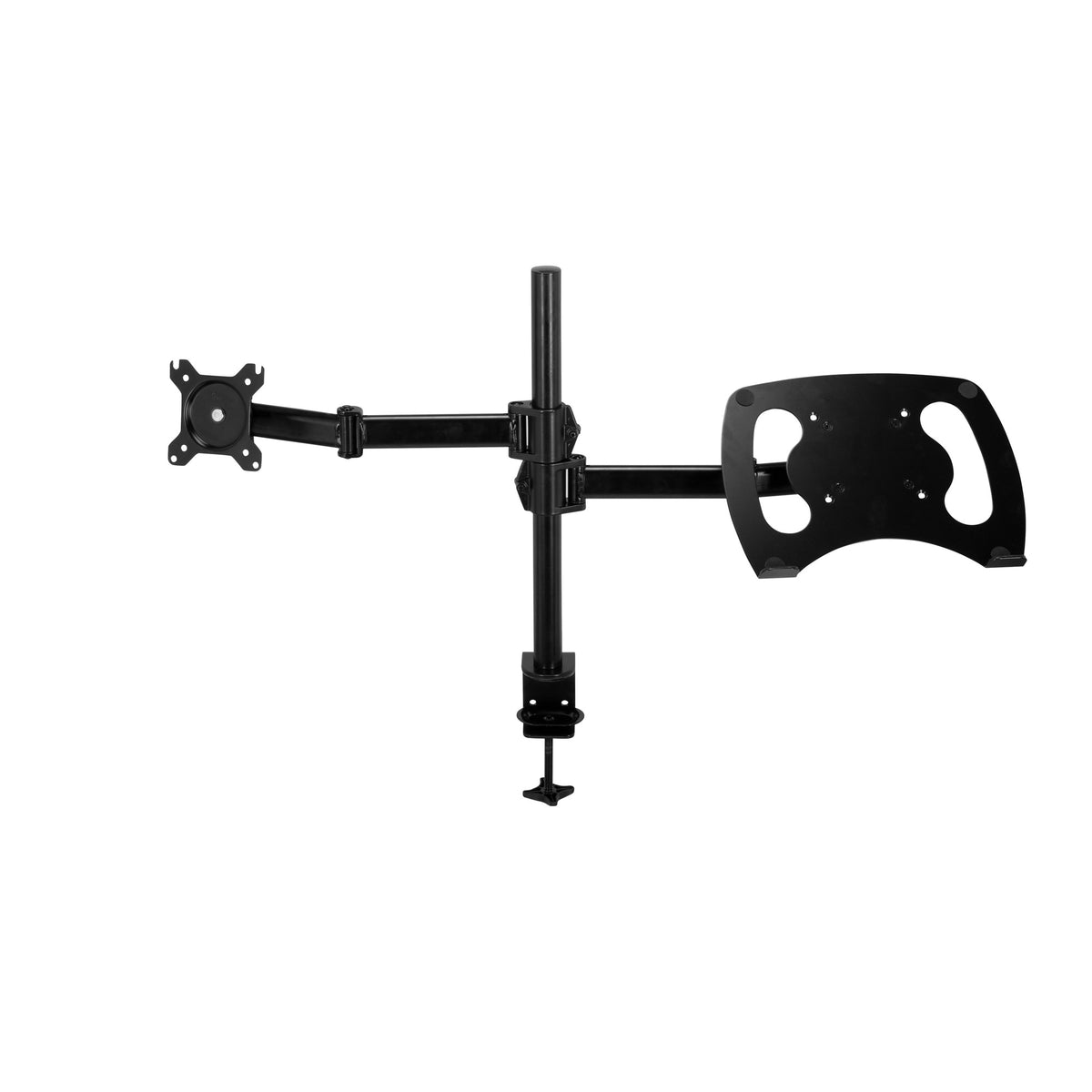 hjh OFFICE Monitorhalterung Halterung Monitor 2 Arm Laptop Montage schwarz       - 4064323017004
