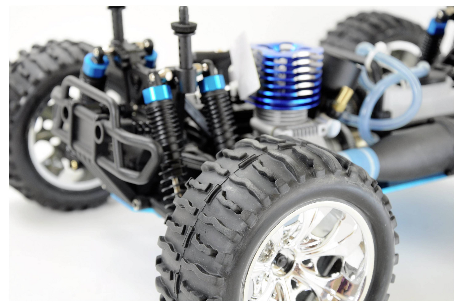 Amewi Monstertruck Rc Auto Nitro 4 Wd 1:10 3,0ccm Schwarz 70km/H Modellauto Truck B-Ware - 4260189060424