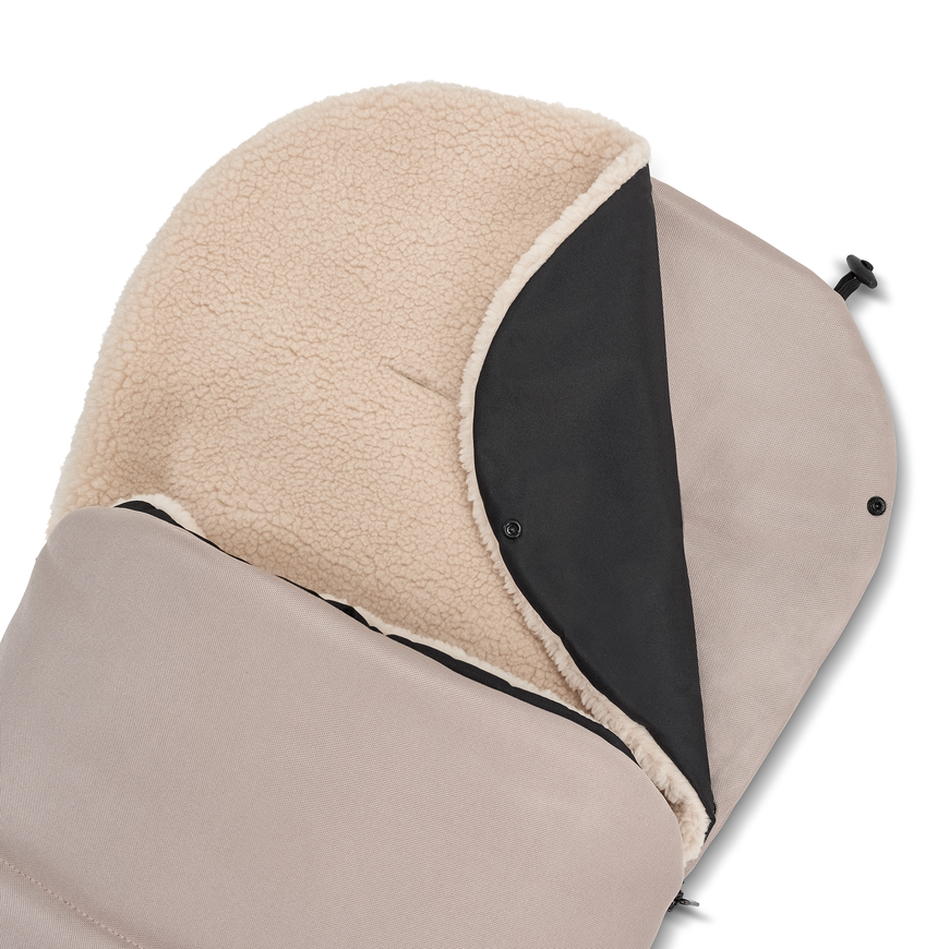 Moon Fußsack Kinderwagen Fußwärmer Winter Sand Premium Innenfutter Teddyfell B-Ware - 4025583043257