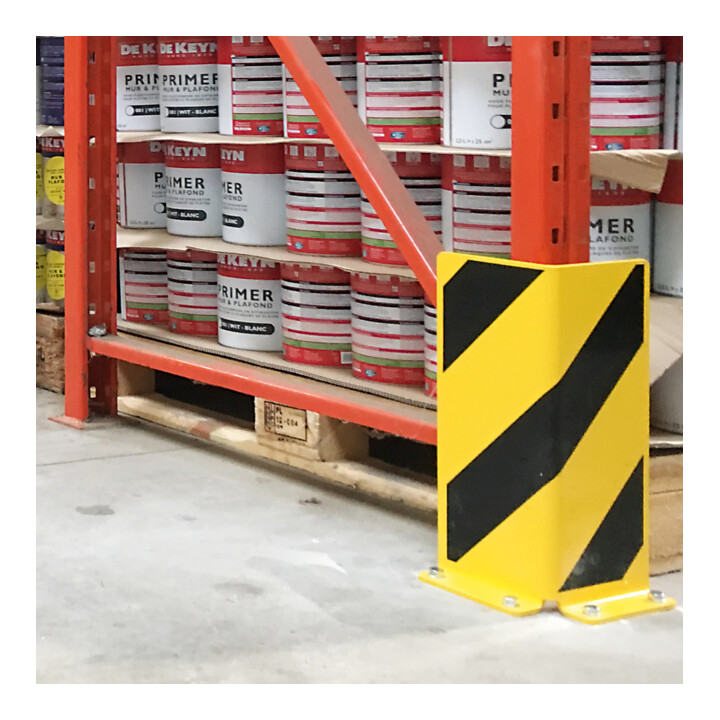 Moravia Anfahrschutz Winkel Rammschutz Schwarz Gelb 400x160x6mm Aufdübeln B-Ware - 4055381174679