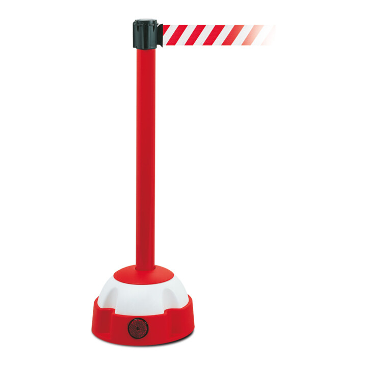 B-Ware Moravia Gurt Warnständer Absperrsystem Gurt Rot Weiß Schraffiert 3000mm 985mm - 4055381198569