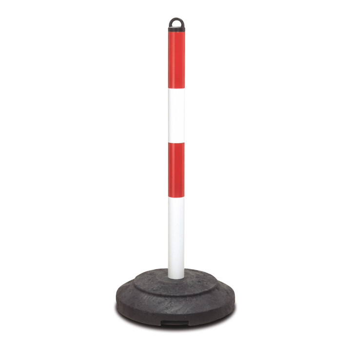 Moravia Kettenständer Warnpfosten Absperrung Außenbereich Rotweiß Recyclingfuß B-Ware - 4055381173511