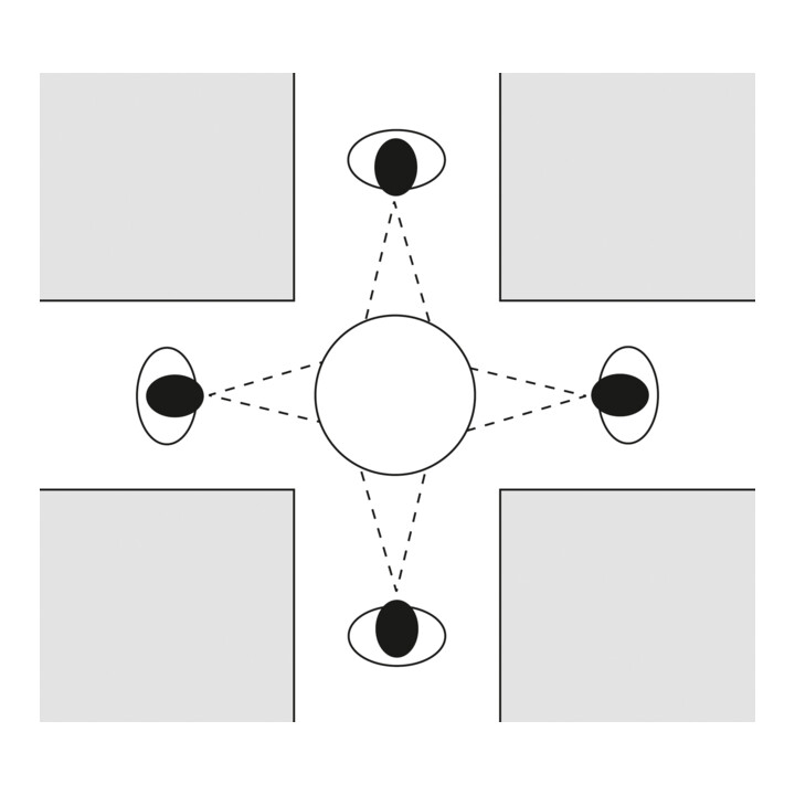 B-Ware Moravia Kugelspiegel Panorama Spiegel 4 Wege Spiegel Acrylglas 360 Grad 600mm - 4055381118208