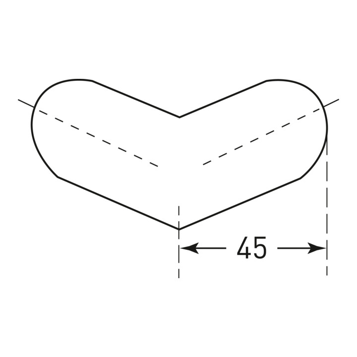 B-Ware Moravia Prallschutz Morion Kreis Kantenschutz Eckschutz 40 X 40 Außenecken Weiß - 4055381185323