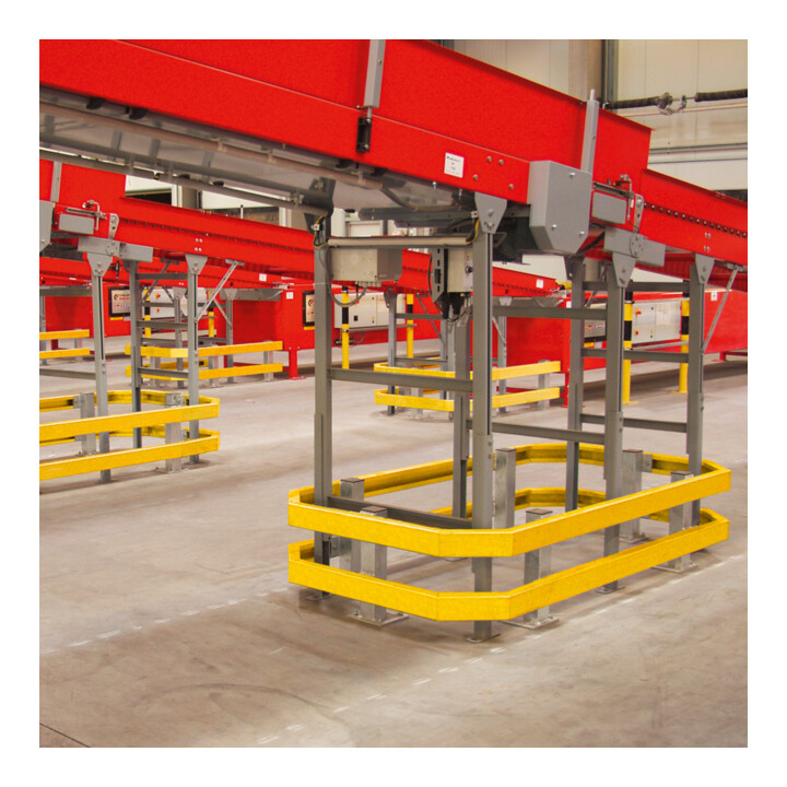 B-Ware Moravia Ramm Planke Schutzplanke Rammschutzplanke Planke Gütestahl 1500mm Gelb - 4055381350561