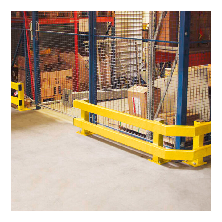 B-Ware Moravia Ramm Planke Schutzplanke Rammschutzplanke Planke Gütestahl 1500mm Gelb - 4055381350561