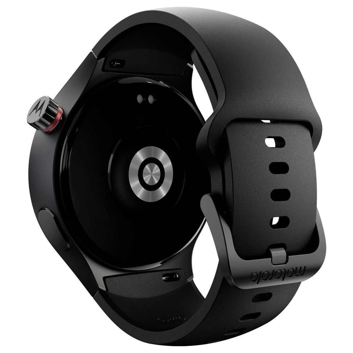 Motorola Smartwatch Uhr Moto Watch Basic Schwarz Silikonarmband AlwaysOn Display - 0840493615073