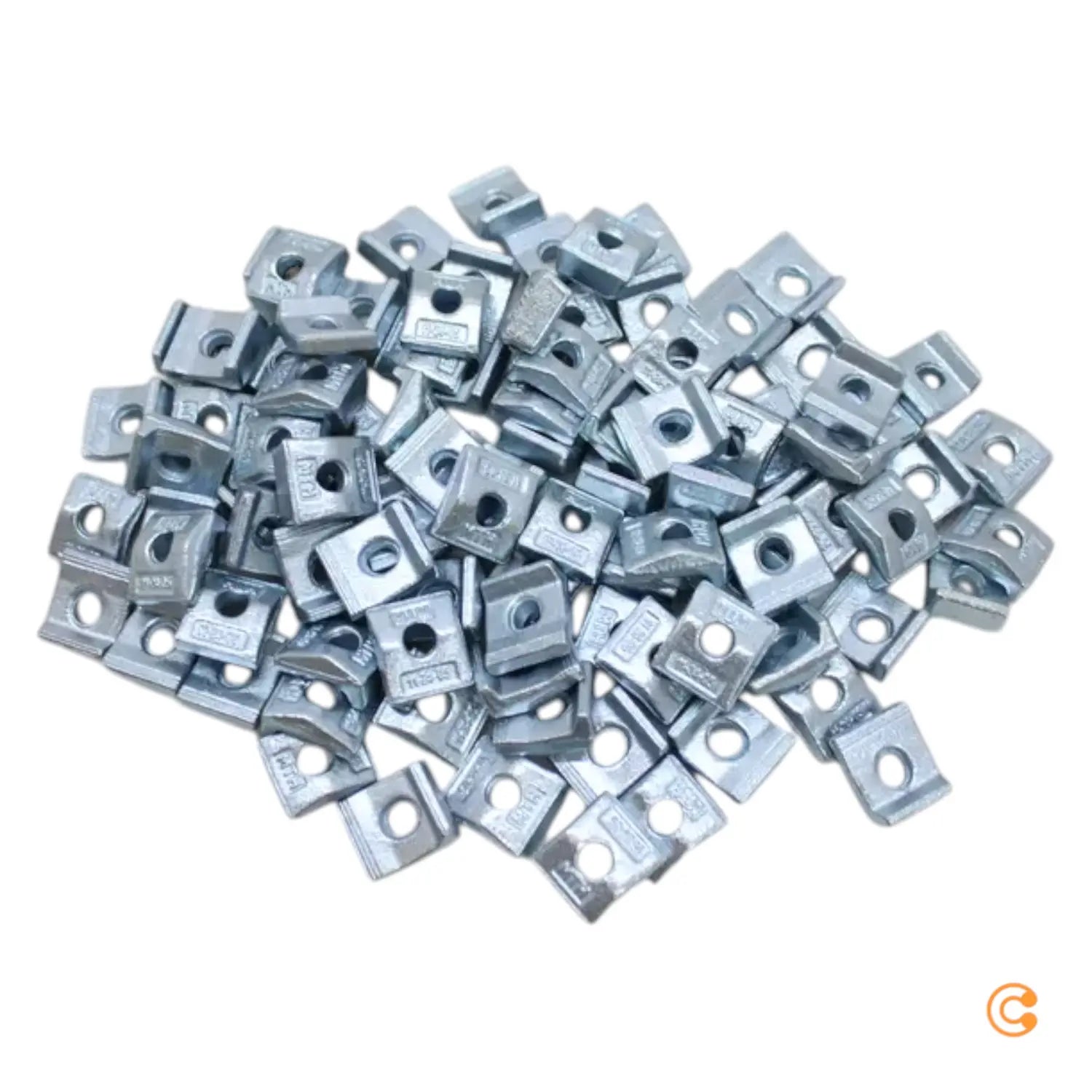 B-Ware Mth Klemmplatte Klemmscheibe M12 Nova Grip C45+N Galvanisch Verzinkt 96 Stück - 4051426966438