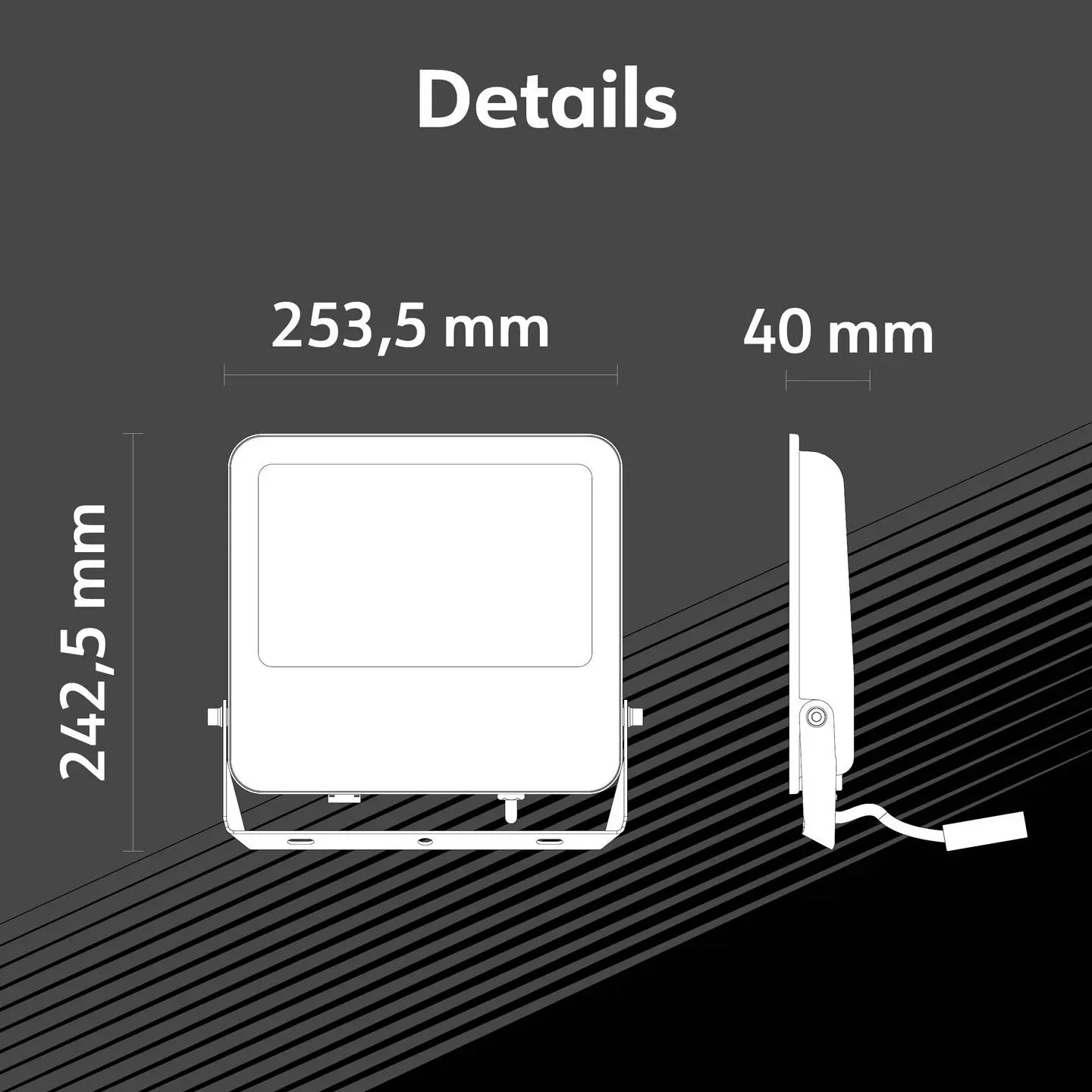 B-Ware Müller Licht Strahler Fluter Led Außenstrahler Chicago Kabel Magnet Neutralweiß  - 4018412695642