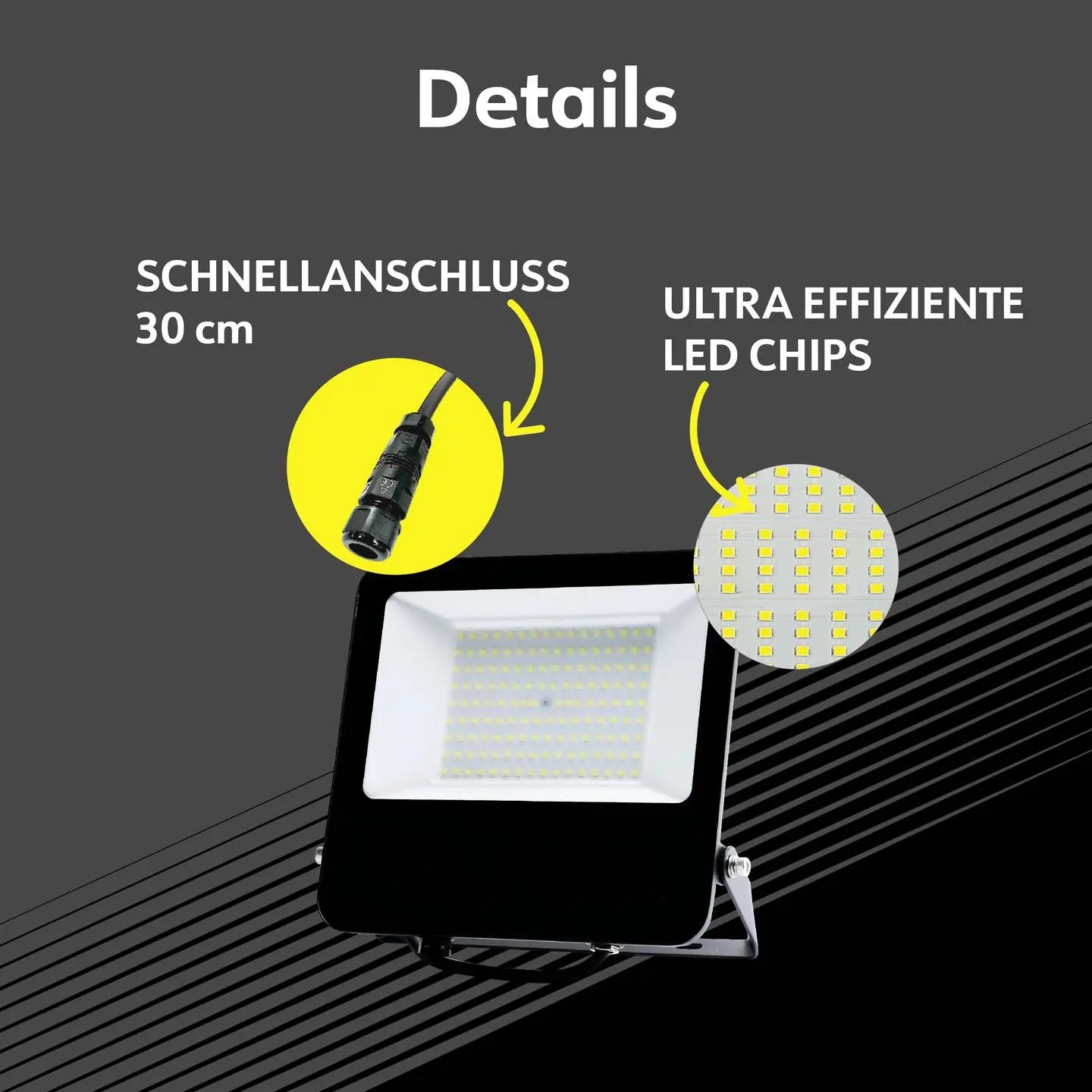 B-Ware Müller Licht Strahler Fluter Led Außenstrahler Chicago Kabel Magnet Neutralweiß  - 4018412695642