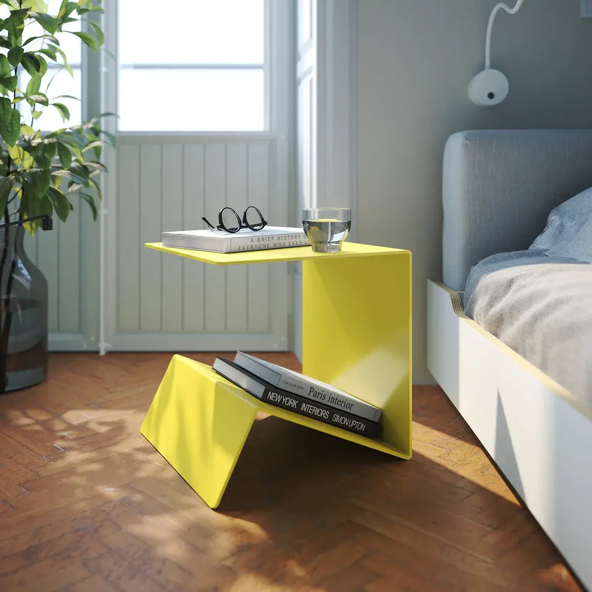 B-Ware Müller Small Living Beistelltisch Ablagetisch Buk Multifunktional Schwefelgelb - 4255623620794