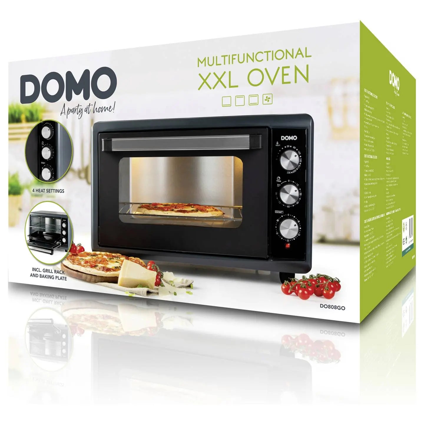 B-Ware Domo Multifunktionaler Backofen Ofen Xxl 50 L Elektro Backeinsatz Temperatur 230 - 5411397173751
