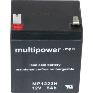 B-Ware Multipower Bleiakku Akkumulator Mp1223 H Agm 12 V 5 Ah Wartungsfrei Hochstromfähig