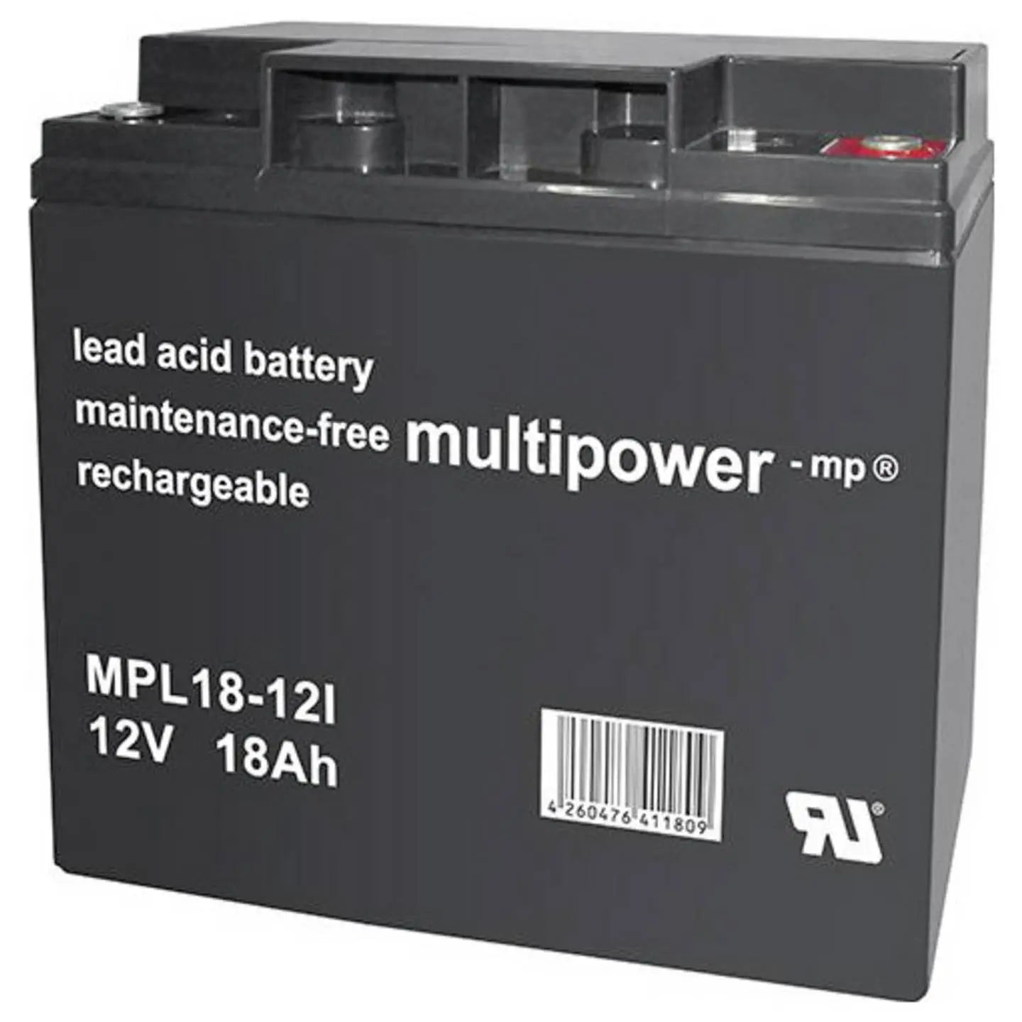 B-Ware Multipower Bleiakku Akku Speicher Mpl18 12 Blei Vlies Agm Wiederaufladbar  - 4260476411809