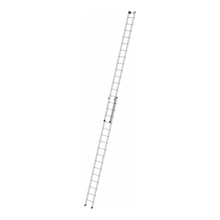 B-Ware Munk Aluminium Schiebeleiter Steigleiter 2x16 Sprossen Arbeitshöhe 9,4m - 4031405202160