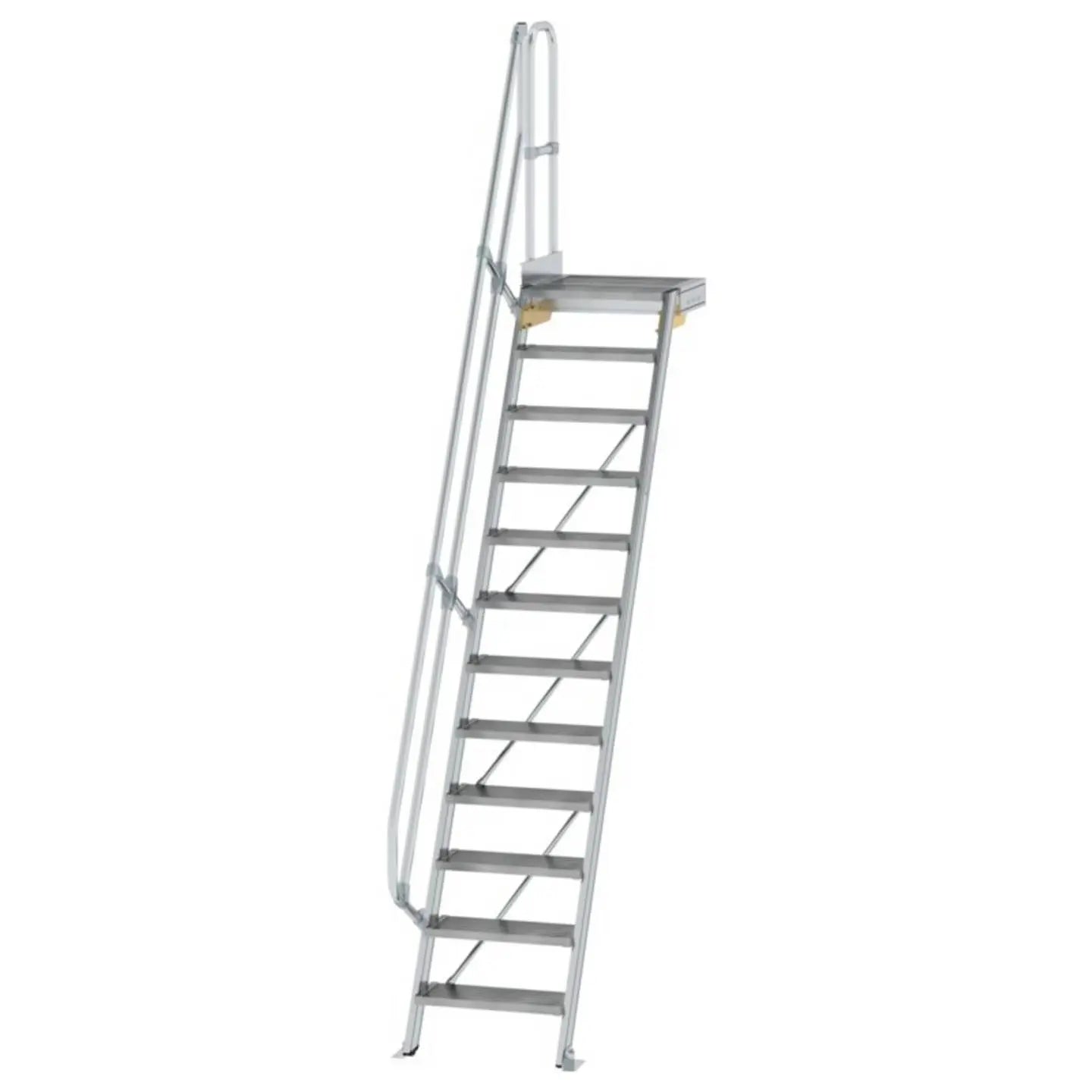 B-Ware Munk Treppe Leiter Plattform Aluminium Stufenbreite 600mm Höhe 4000mm Montage - 4031405003729