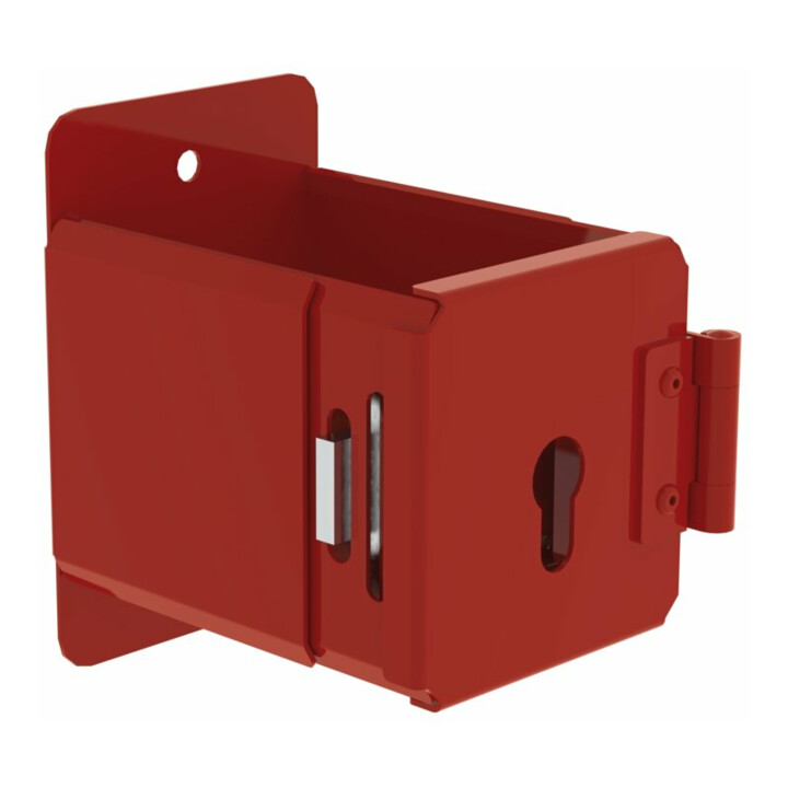 B-Ware Munk Leiterhalter Halterung Wandmontage Stahlblech Verzinkt Ral 3000 Rot - 4031405198388