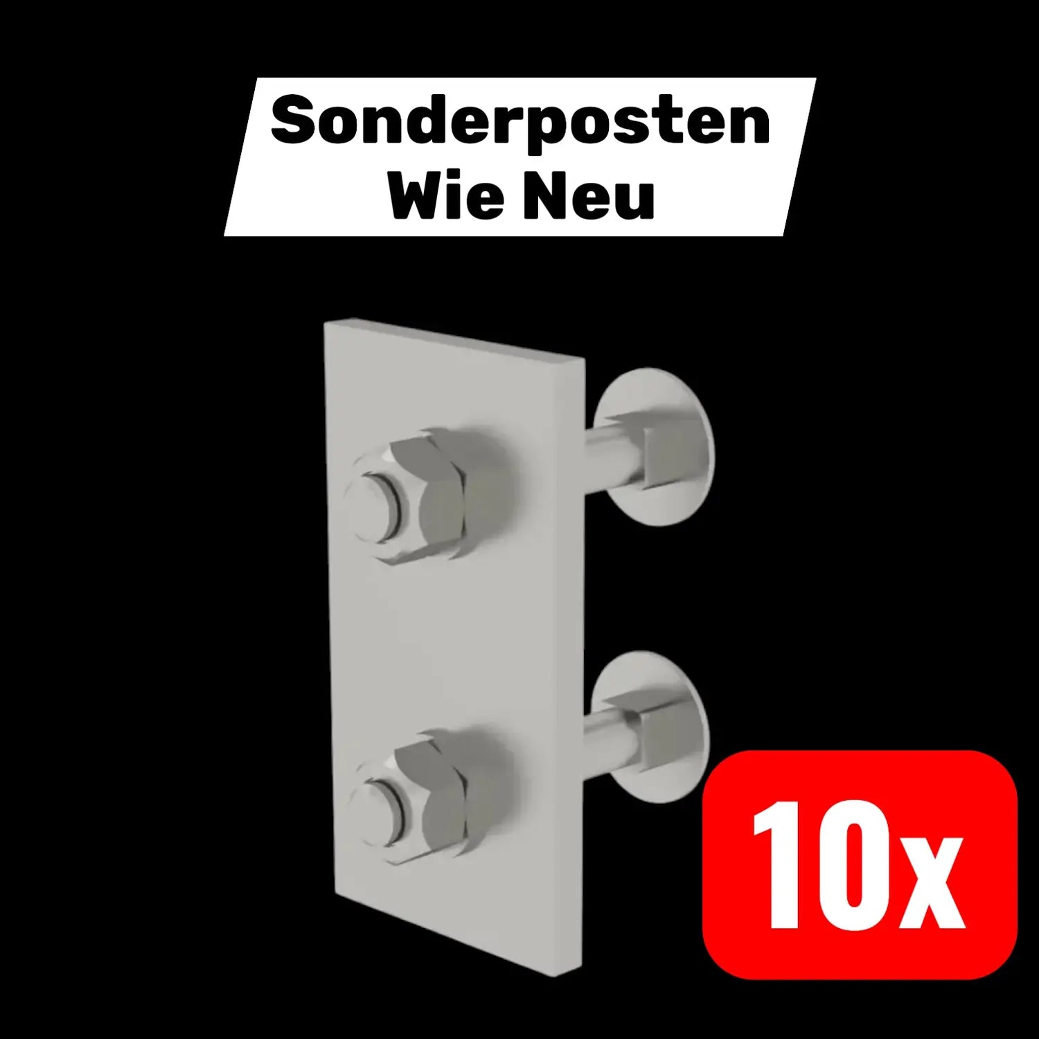 B-Ware Munk Schienenbefestigung Halterung Leiter Sprossen V4 A Steigschutzschiene 10x - 4031405775565