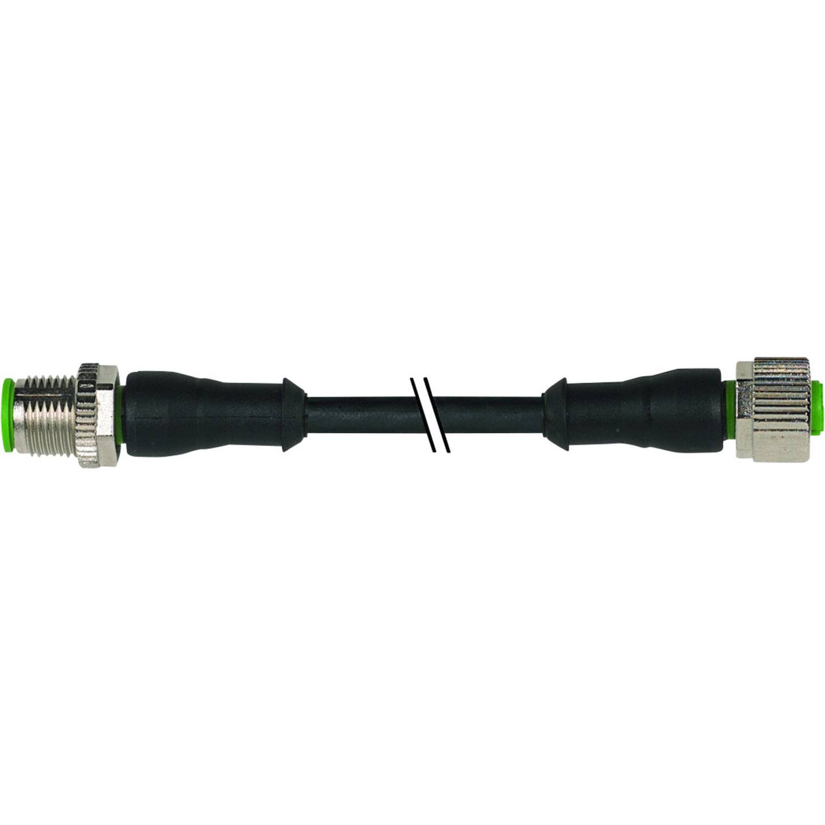 Murr Elektronik Steckverbinder Stecker Buchse M12 Sensorleitung Schwarz PUR 4 m - 4048879183376