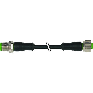 B-Ware Murr Elektronik Steckverbinder Stecker Buchse M12 Sensorleitung Schwarz Pur 4 M