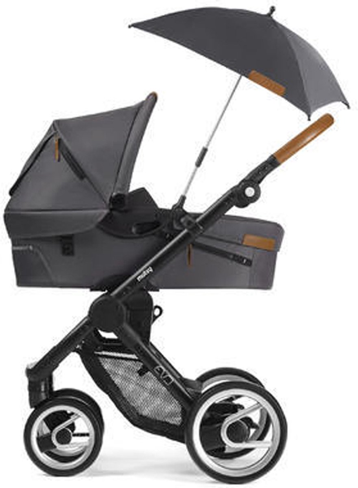 Mutsy Evo Bold Dune Grey Sonnenschirm Kinderwagensonnenschirm Sonnenschutz B-Ware