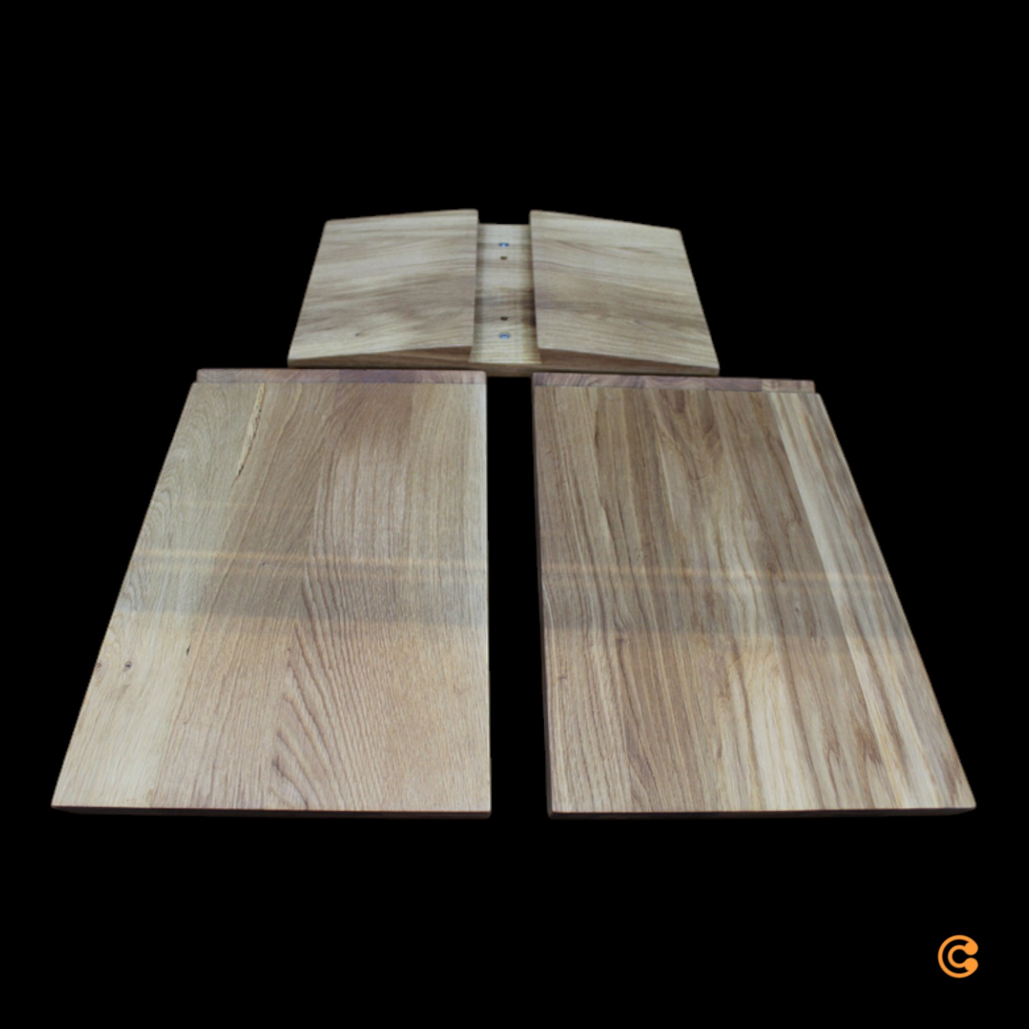 Muubs Angle Hocker Sitzhocker Beistelltisch Fußablage Eiche Geölt Defektware D-Ware - 5713524039542