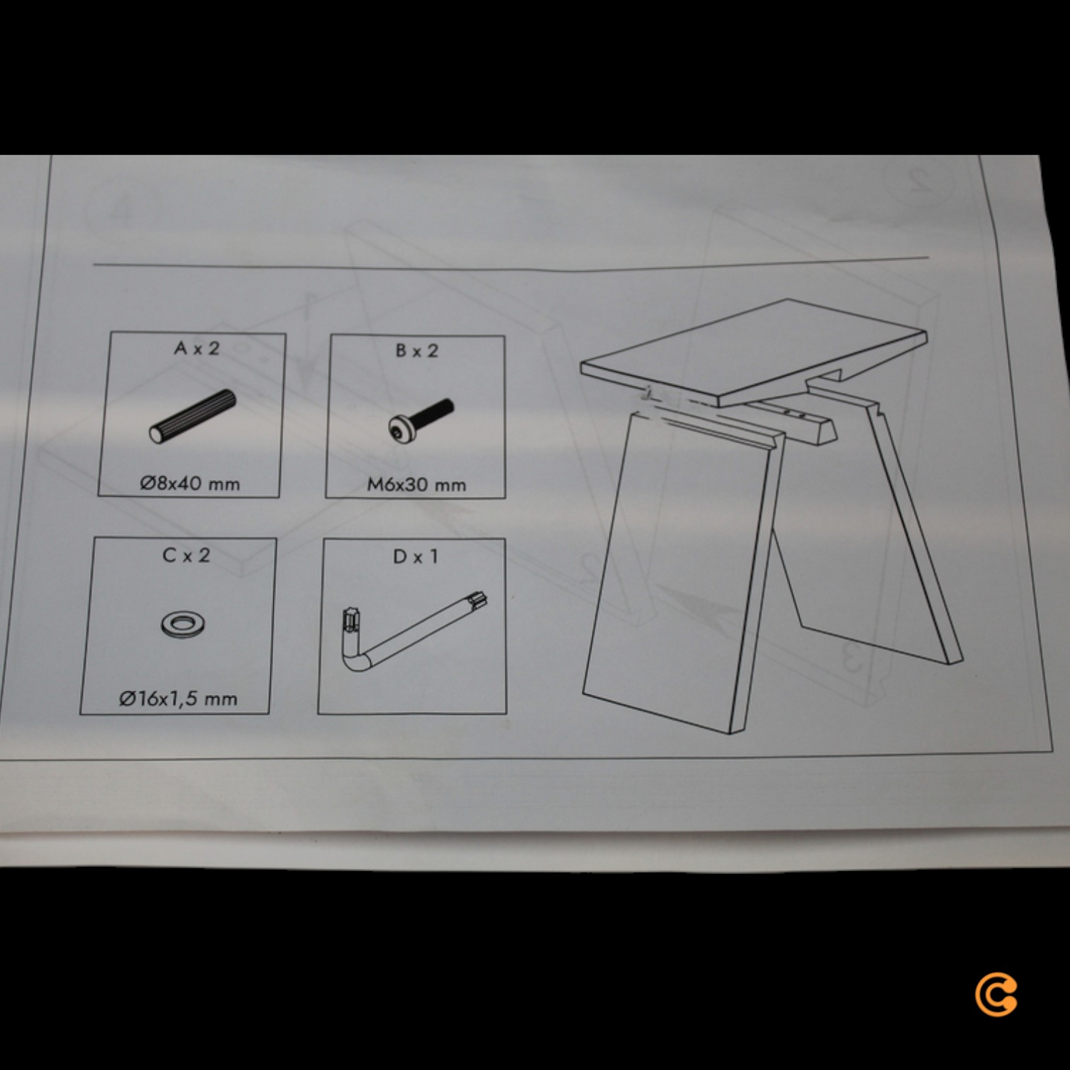 Muubs Angle Hocker Sitzhocker Beistelltisch Fußablage Eiche Geölt Defektware D-Ware - 5713524039542