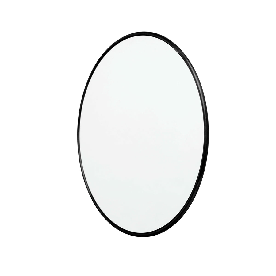 Muubs Wandspiegel Spiegel Dekospiegel Rund Copenhagen Spiegelglas Schwarz 80 Cm  B-Ware - 5711973028674