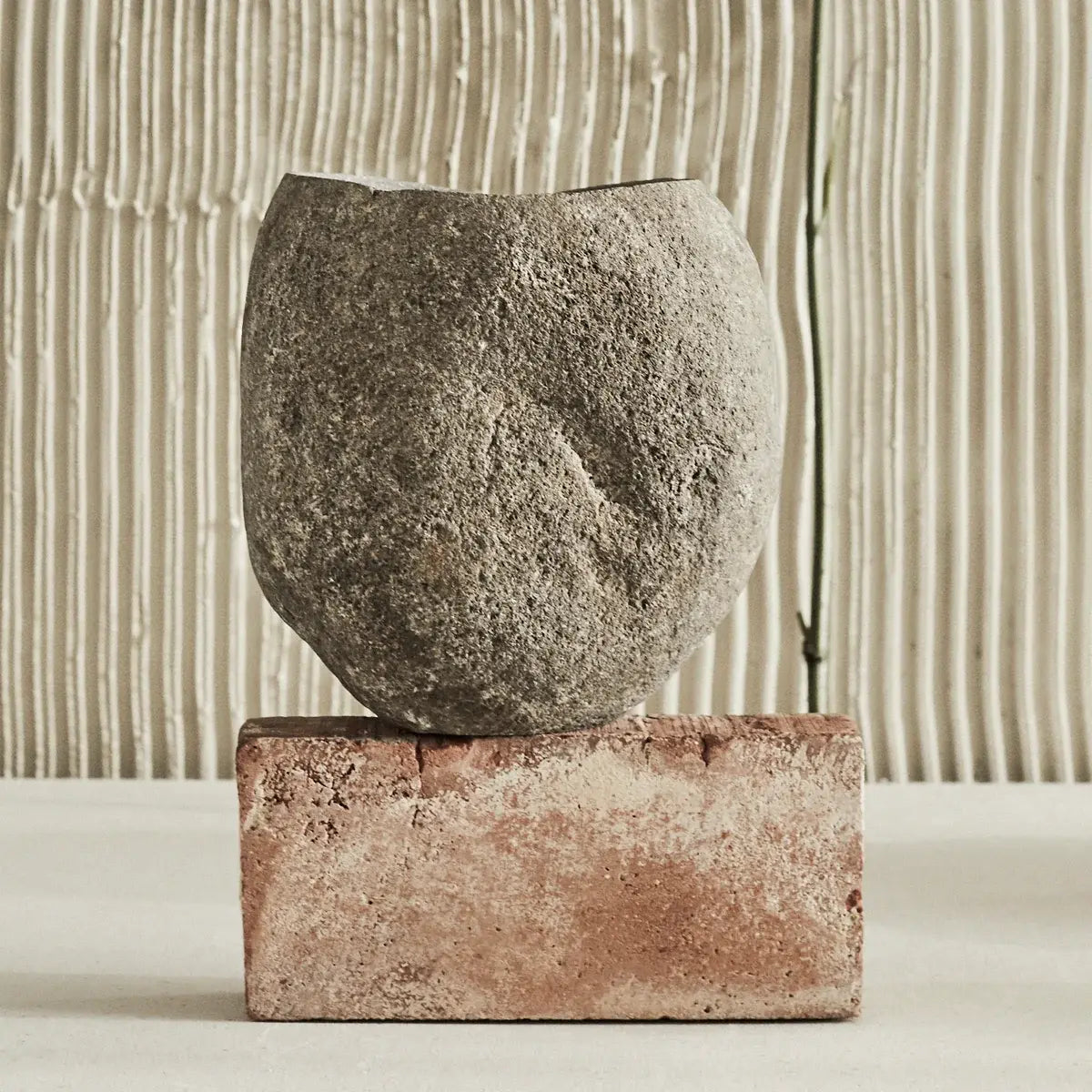 B-Ware Muubs Weinkühler Flaschenkühler Wein Valley Grau Natur Tischaccessoire Steinzeug - 5711973034972