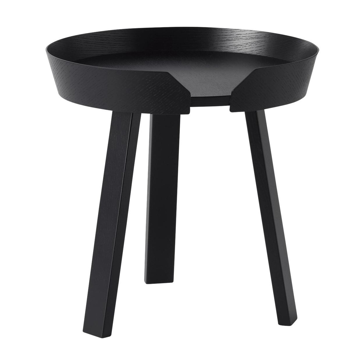 Muuto Around Kaffeetisch Beistelltisch Couchtisch Sofatisch Klein Schwarz ø 45cm B-Ware - 5710562100630