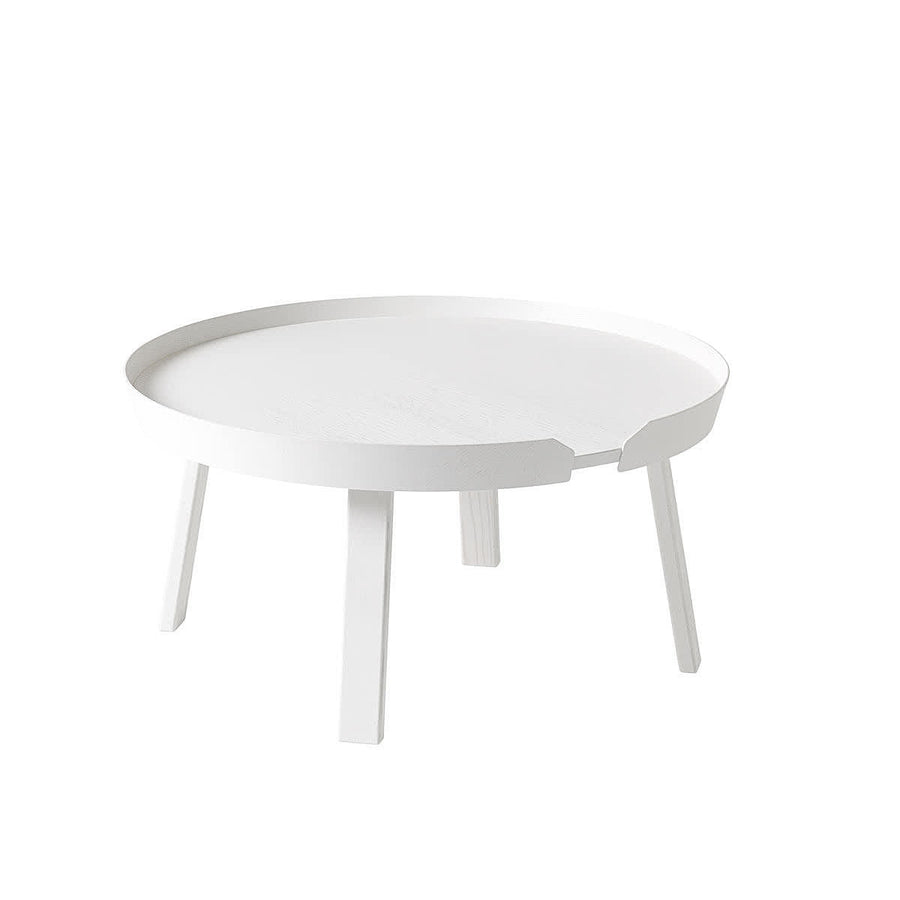 Muuto Around Couchtisch Sofatisch Tisch ø72cm Eschenholz Lackiert Weiß B-Ware - 5710562211121