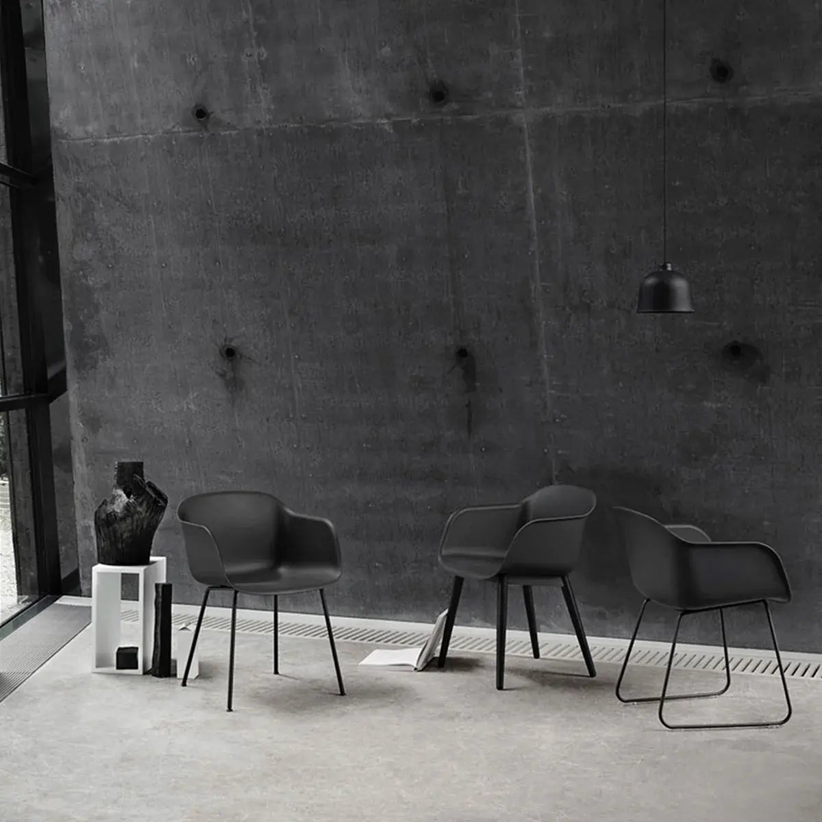 B-Ware Muuto Fiber Armchair Stuhl Sessel Schalenstuhl Kufengestell Siehe Text/Foto - 5713295826877