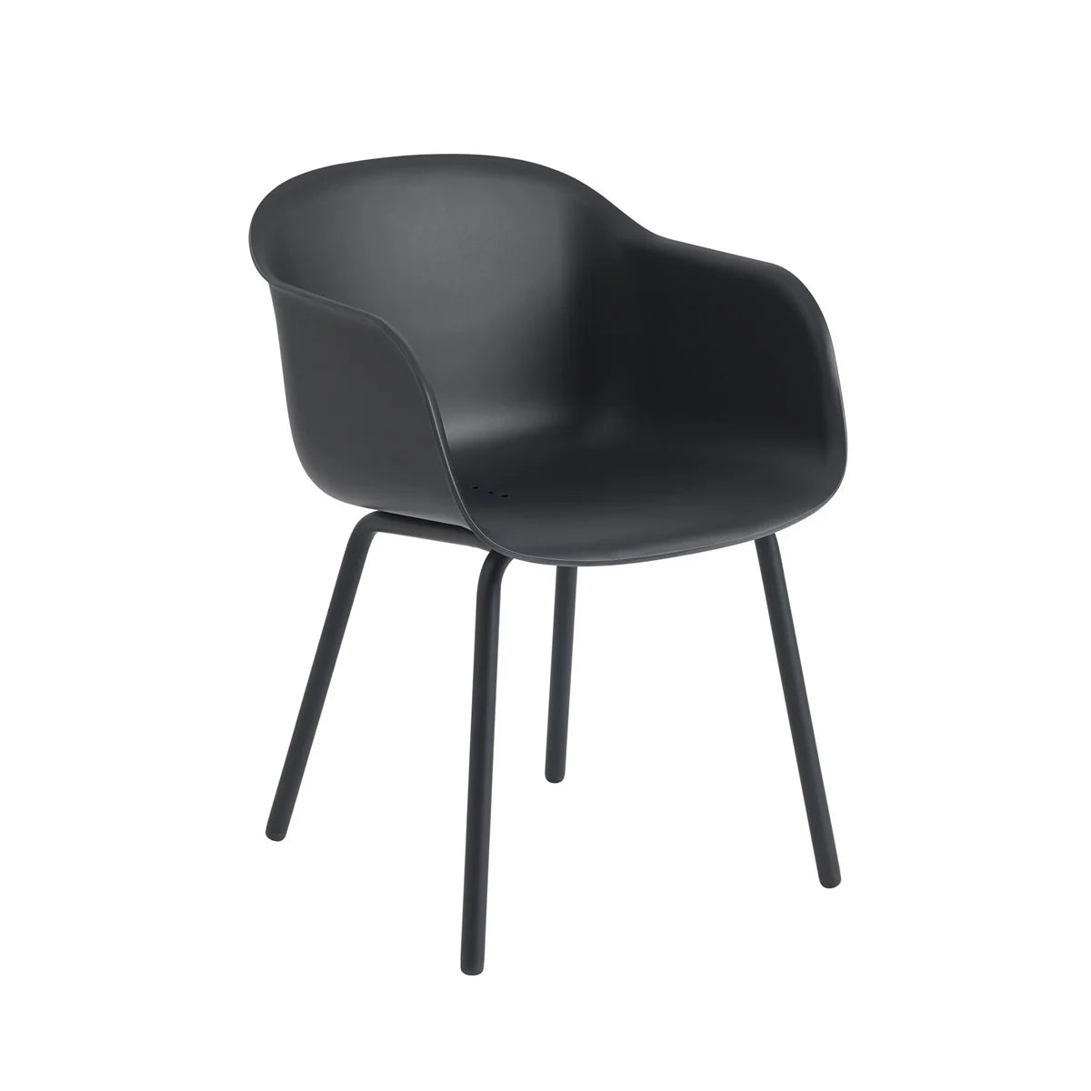 Muuto Armlehnstuhl Stuhl Outdoor anthrazit schwarz Fiber wetterfest Balkonstuhl - 5713292853470