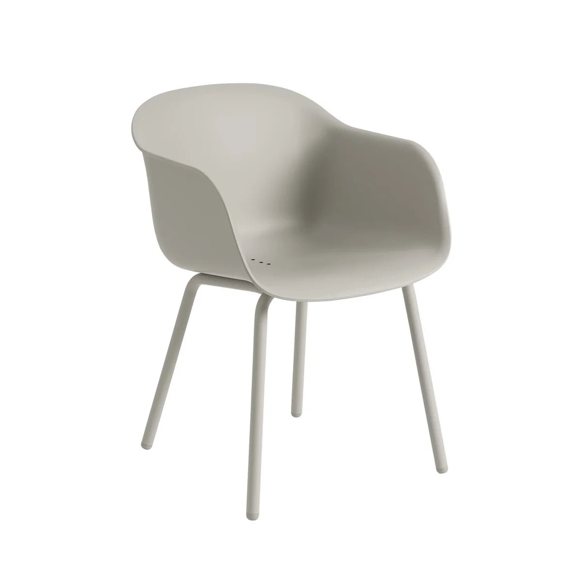 Muuto Stuhl Gartenstuhl Outdoor Armlehnstuhl Fiber grau - 5713292853487