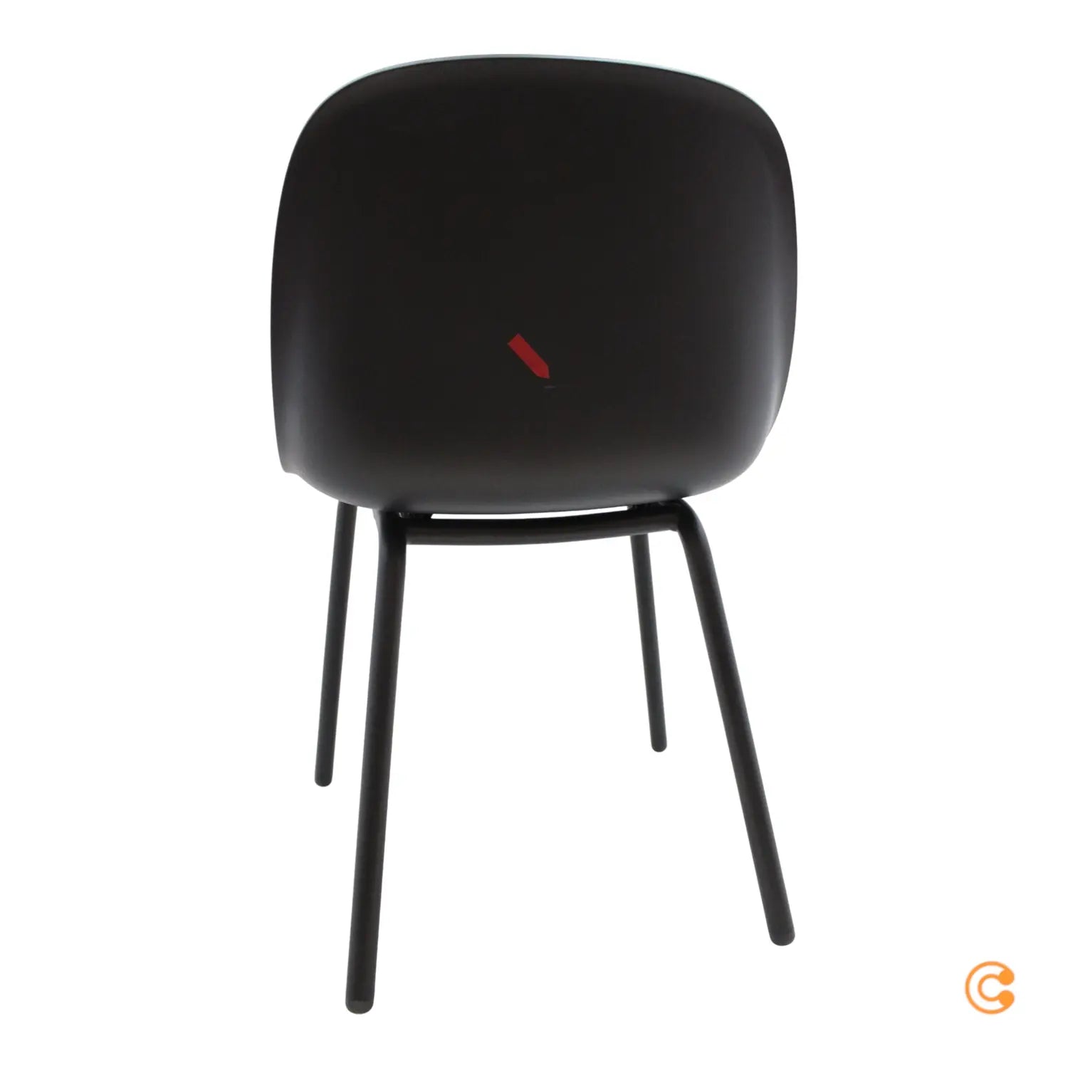 B-Ware Muuto Fiber Outdoor Gartenstuhl Kunststoffgleiter Anthrazit Siehe Text/Foto - 5713295094917