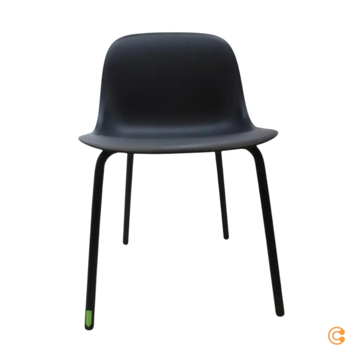 B-Ware Muuto Fiber Outdoor Stuhl Gartenstuhl Sitz Anthrazit Schwarz Siehe Text/Foto - 5713295094917