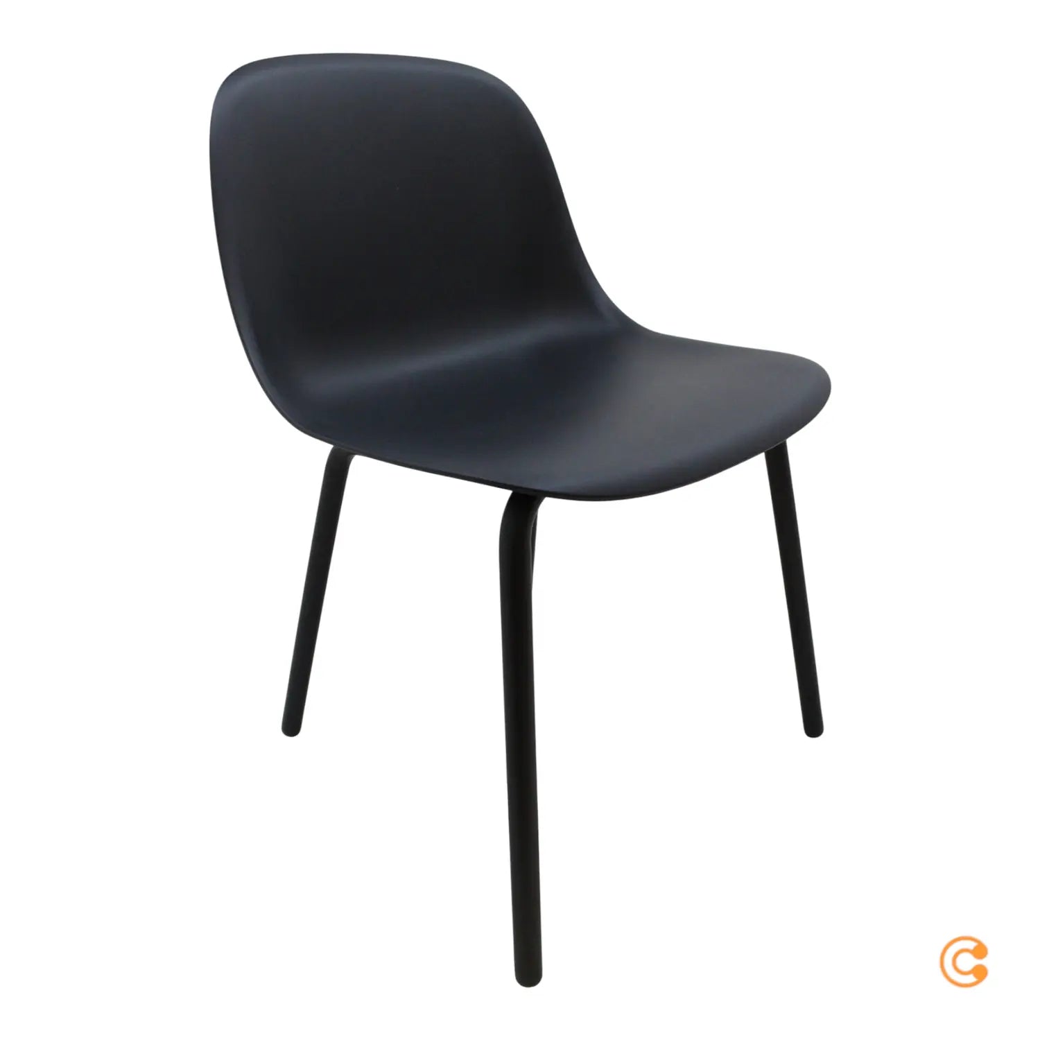 B-Ware Muuto Fiber Outdoor Gartenstuhl Kunststoffgleiter Anthrazit Siehe Text/Foto - 5713295094917