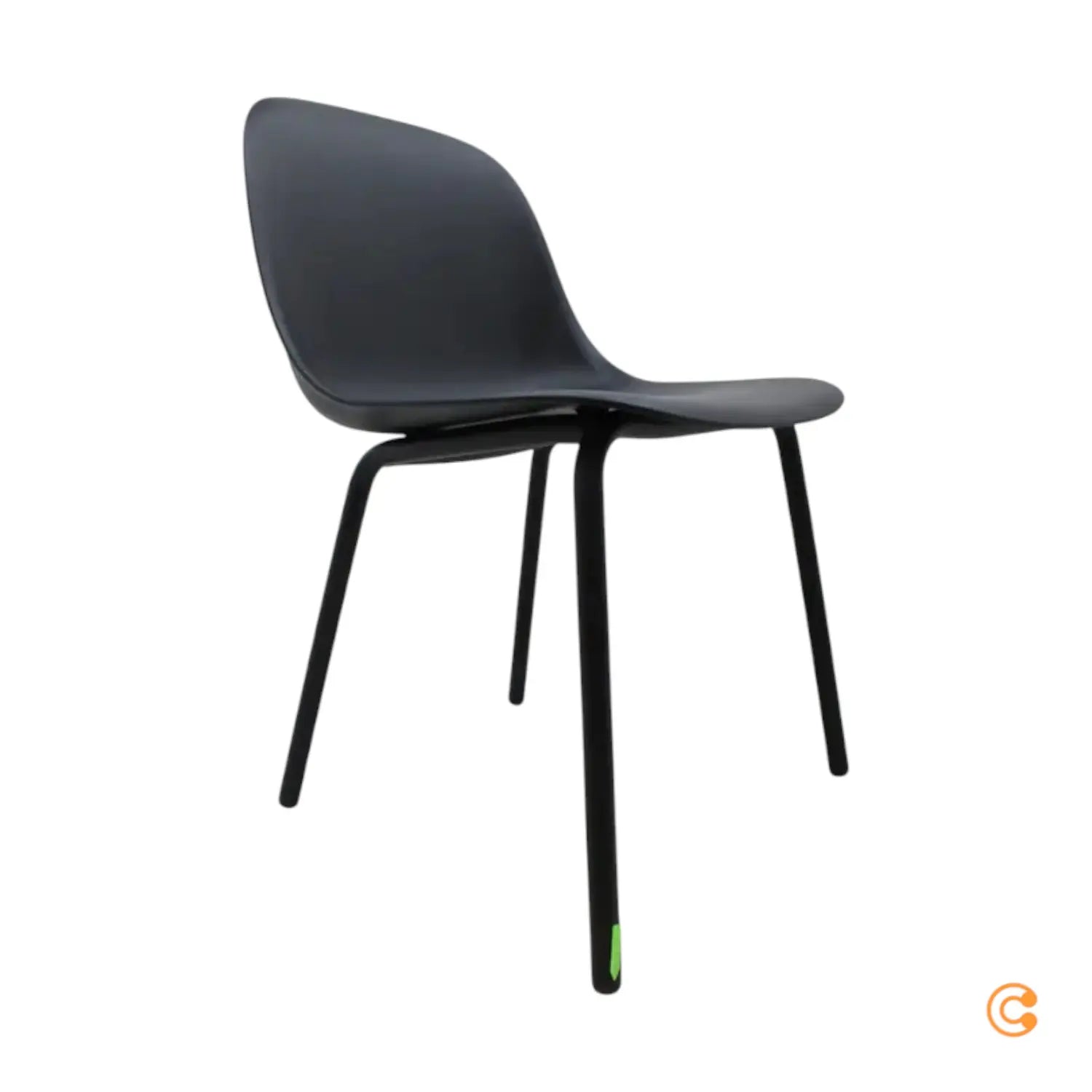 B-Ware Muuto Fiber Outdoor Stuhl Gartenstuhl Sitz Anthrazit Schwarz Siehe Text/Foto - 5713295094917